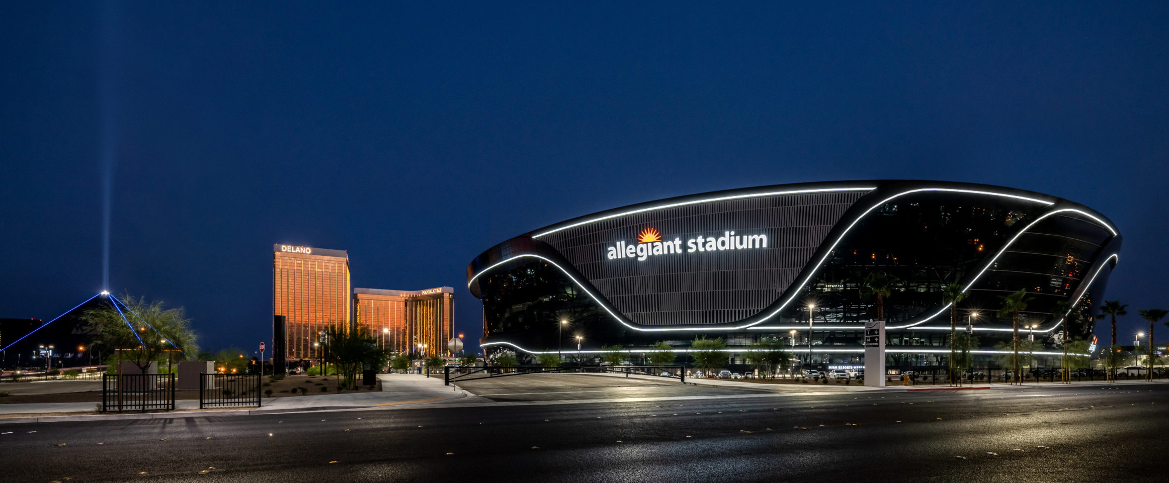 Work is complete on the Las Vegas Raiders' Allegiant Stadium