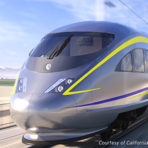 High speed train rendering