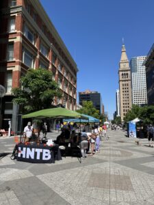 HNTB's booth at the recent 16th Street Summer Kickoff