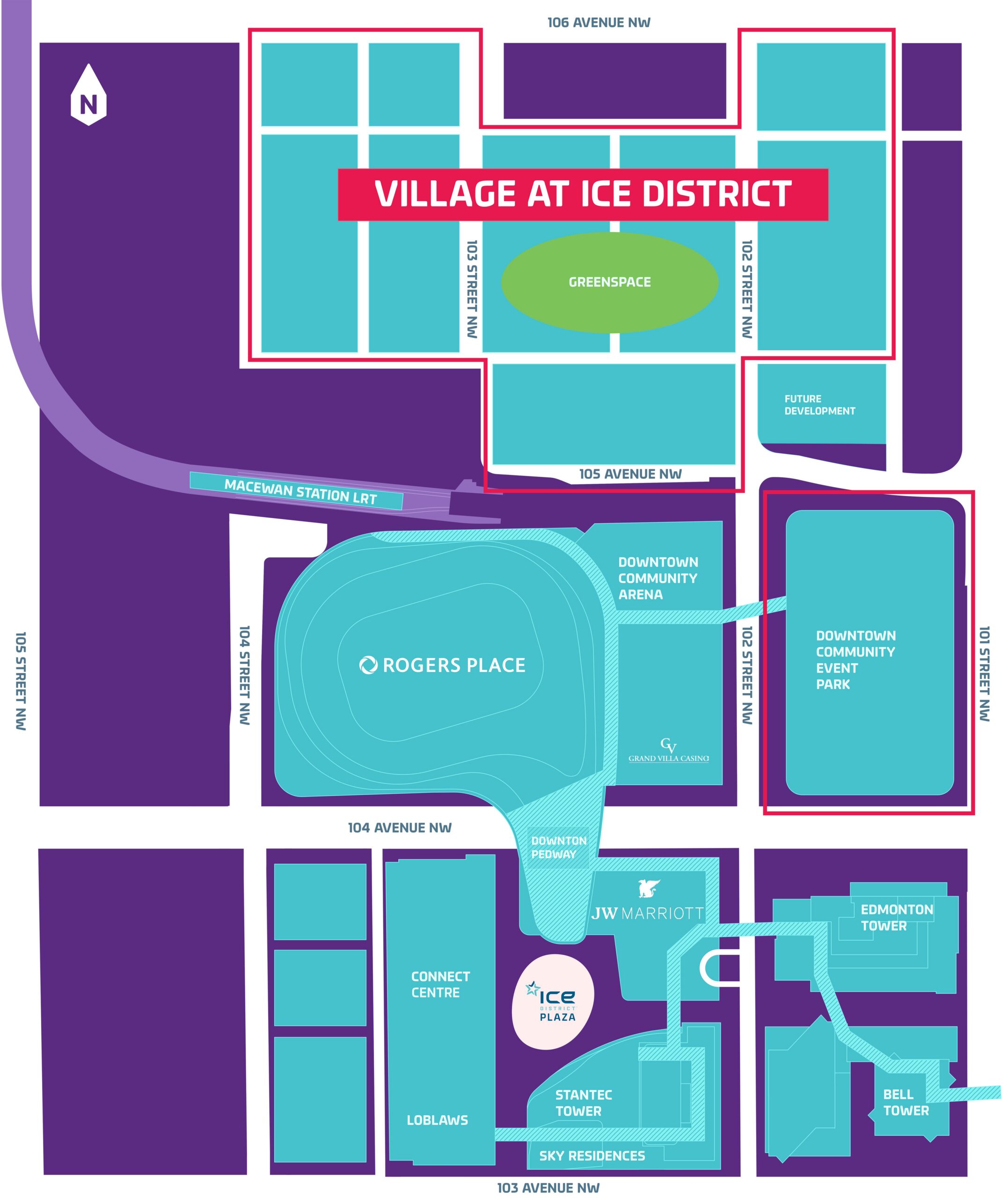 Edmonton ICE District Map
