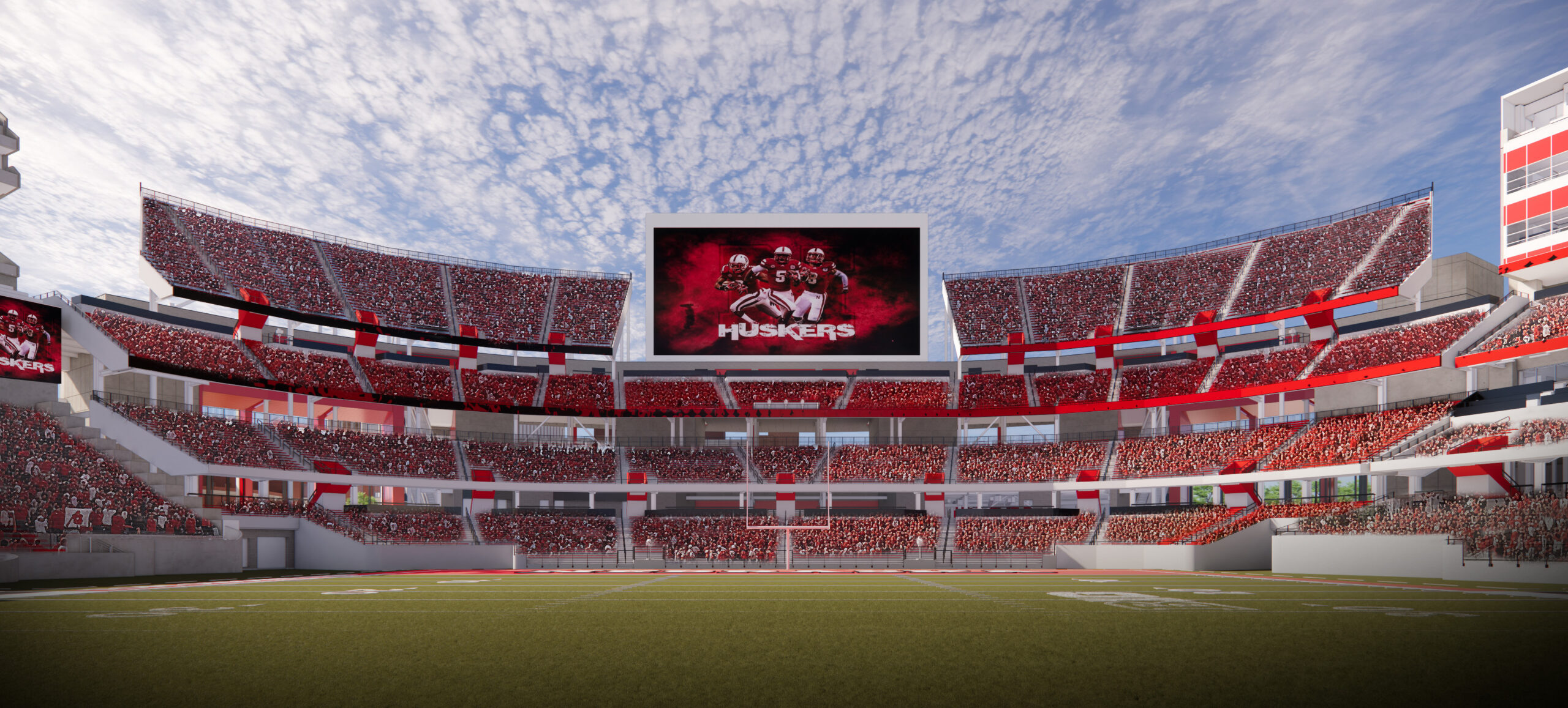University of Nebraska Memorial Stadium Rendering